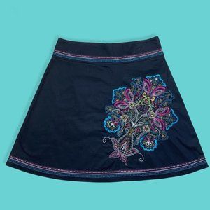 Floral Embroidered Skirt